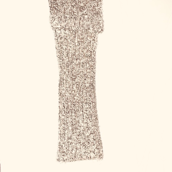 BCBGeneration M/L light grey sweater Shaw collar open front long sleeve w ruffle - Picture 13 of 14